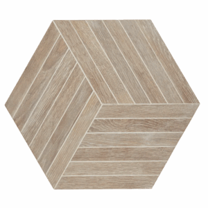 Arizona Tile - Bio Attitude 16" x 18" Mesh Porcelain Hexagon Tile - Barrel