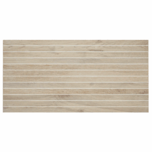Arizona Tile - Bio Attitude 1" x 24" Straight Stack Mesh Porcelain Tile - Almond