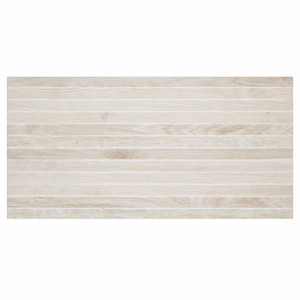 Arizona Tile - Bio Attitude 1" x 24" Straight Stack Mesh Porcelain Tile - Cotton