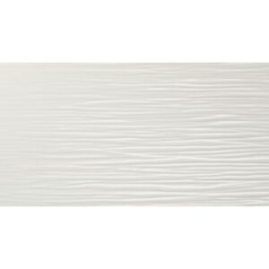 Arizona Tile - 3D Series - 12" x 22" Ceramic Tile - White Wave