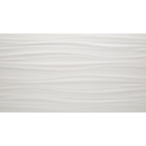 Arizona Tile - 3D Series - 12" x 22" Ceramic Tile - White Ribbon